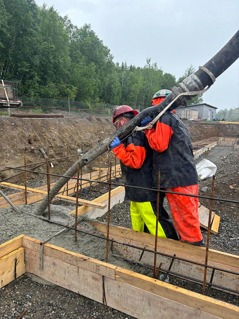 Projet dalles de béton à Campbelton