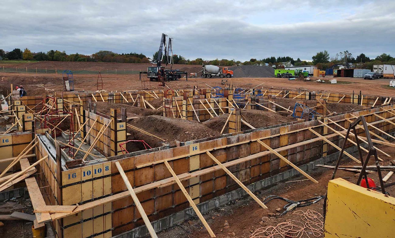 Projet dalles de béton à Campbelton