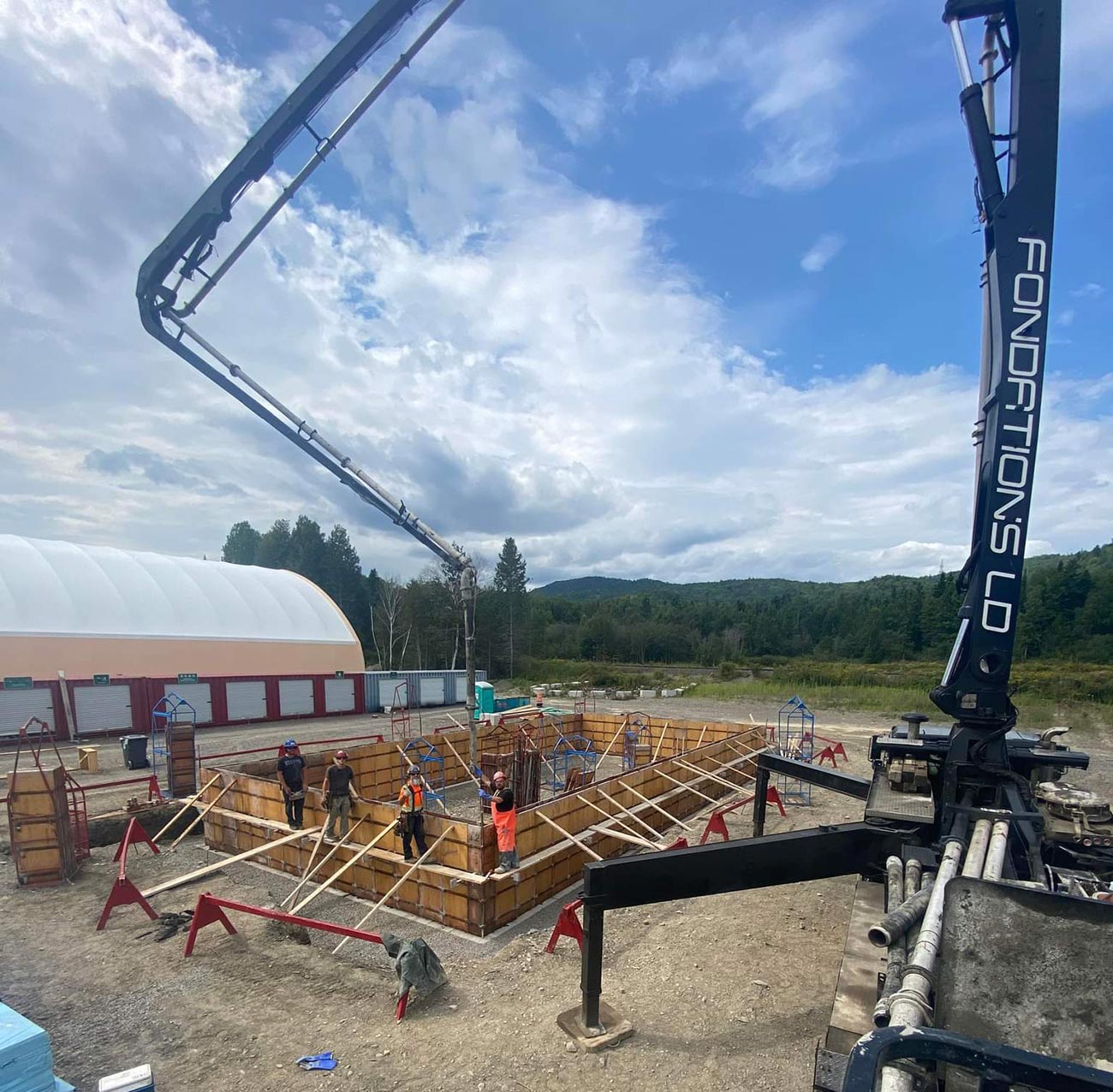 Projet dalles de béton à Campbelton