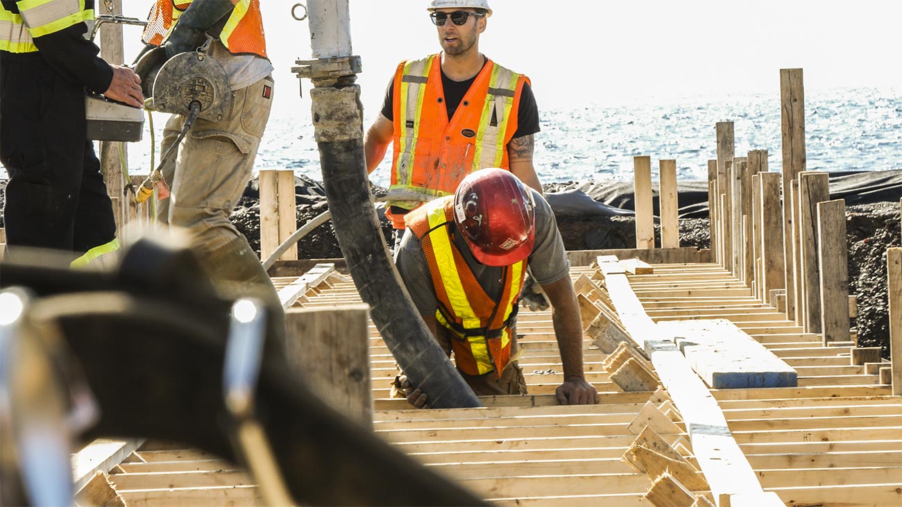 Projet dalles de béton à Campbelton